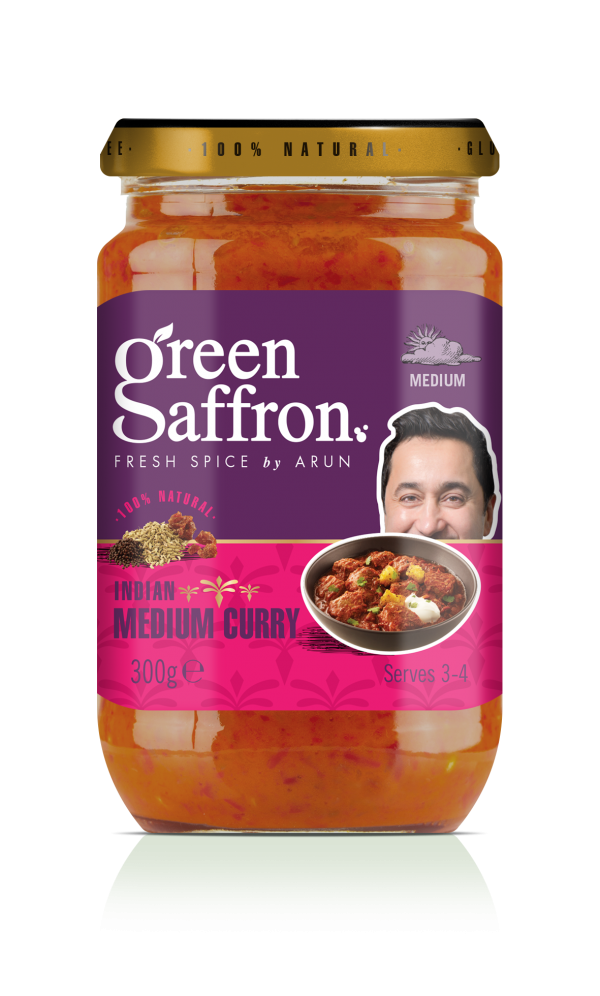 Green Saffron completely natural medium curry sauce