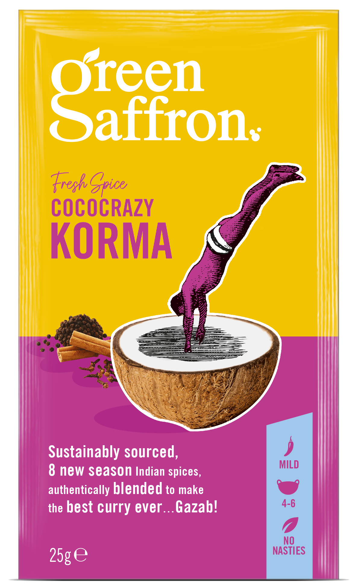 GREEN SAFFRON SACHET VISUALS_KORMA FOP